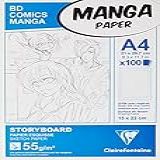 CLAIREFONTAINE Bloco De Papel Mangá Storyboard
