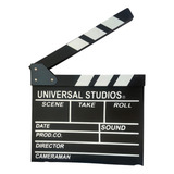 Claquete Cinema Grande Madeira 30x27cm Decoração 1un