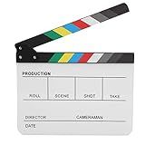 Claquete De Cena Do Diretor Claquete Cinema Profissional Branca Colorida Tv Filme Diretor De Corte Cena De Ação Placa Para Fundo Decoração Publicidade Quadro Branco Colorido PAV1CWE3 