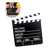 Claquete De Cinema Grande Madeira Decoração Vídeos Studios