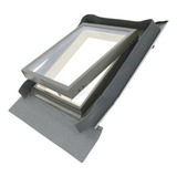 Claraboia De Vidro Duplo Para Telhados Com Rufos 48cm X 90cm