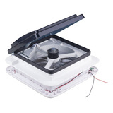 Claraboia Motorhome 420 X 420mm Com Exaustor 15w E Led 12v