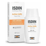 Clareador E Protetor Solar Isdin Active Unify Sem Cor Dia Fps99