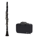 Clarineta Bb Harmonics Sib 17 Chaves Hcl520 Nova Estojo Luxo