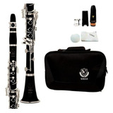 Clarinete Eagle Sib 17 Chaves Com Estojo Cl04n