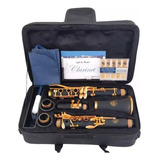 Clarinete Em Si Bemol 17 Chaves Douradas Nfe