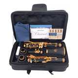 Clarinete Moresky E111 Si Bemol 17 Chaves Douradas 10 Off