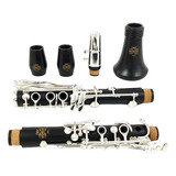 Clarinete Novo Madeira De Ébano 17 Chaves Em Si Bemol Profi 