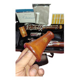 Clarinete Profissional Madeira Jacarandá Rajado Sib 17 Chave
