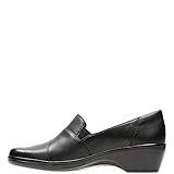 CLARKS Women S May Marigold Slip On Loafer Black Leather 6 5 M US