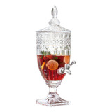 Class Hom Dispenser Suqueira Vidro Cristal Diamante Transparente 5lts