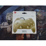 Classic Controller Pro Nintendo Wii Dourado Club Nintendo