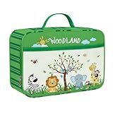 Clastye Lancheira Isolada Girafa Leão Infantil Floresta Animal Lancheira Para Meninos Meninas Verde Bolsa Escolar Para Piquenique Ao Ar Livre Grande Forro Leve E Resistente à água