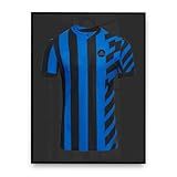 Click Quadros Moldura Caixa Alta Para Camiseta Time Futebol Com Proteção 80x90 Cm Azul