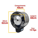 Climatizador Ventilador Industrial Oscilante Água Até 60m Cor Prateado Voltagem 110v