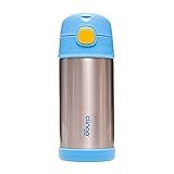Clingo Garrafa Térmica Infantil Dupla Camada Em Inox Antivazamento Livre De BPA 310 Ml Azul
