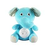 Clingo Pelucia Elefante Musical E Luz Azul