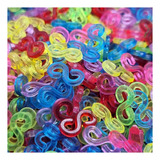 Clip S Fecho Para Pulseira De Elástico Loom Band 600 Unid 