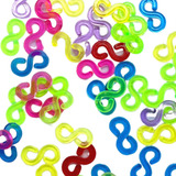 Clip S Fecho Para Pulseira De Elástico Loom Band 600 Unid 