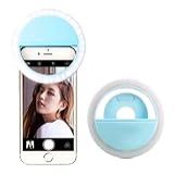 Clipe Anel Luz Pra Selfie Ring Light Flash Celular Universal Cor Azul