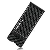 Clipe De Dinheiro De Fibra De Carbono Real Para Homens- Porta-dinheiro Minimalista Para Dinheiro Clipe De Cartão De Crédito Bolso Frontal Clipes De Dinheiro Masculinos- Preto Brilhante- P