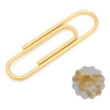 Clips De Papel Dourado 28 Mm 200 Un