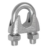 Clips Grampo Cabo Aço 1 8 50 Unid Galvanizado 18mm