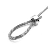 Clips Grampo P cabo De Aco 1 8 4pçs