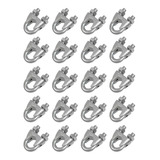 Clips Grampo Para Cabo De Aço 1 8 3 2mm 20 Unidades C 