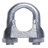 Clips Grampo U Galv Leve Para Cabo De Aço 5 8 16mm DIN 741