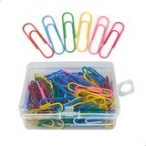 Clips Para Papel 28mm Colorido 80 Unidades Com Caixa Cor Sortidas