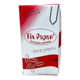 Clips Para Papel Galvanizado 8 0 Com 137 Unidades Fix Paper