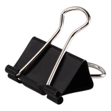 Clips Prendedor Papel Preto Grampo Binder Grande