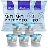 Cloreto De Cálcio Anti Mofo Bolinha 3kg 5 Potes Anti Mofo130g GG
