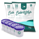 Cloreto De Cálcio Antimofo Puro 2kg 5 Potes P 130g