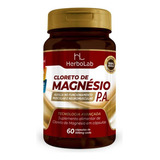 Cloreto De Magnésio Pa 60 Cápsulas 500mg Herbolab Sabor Neutro