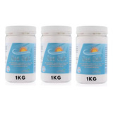 Cloreto De Sódio 1kg Lavagem Nasal Soro Fisiológico Pó Kit 3