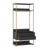 Closet Industrial 2 Gavetas Preto 17251