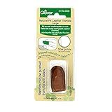 Clover Dedal De Couro De Ajuste Natural Grande