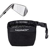Club Scrub Bolsa De Limpeza Profissional Para Tacos De Golfe E Bola De Golfe Forro De Tecnologia De Rosto Limpo à Prova D água Exterior De Microfibra Perfeitamente Seca Clipe Destacável Lavável Na Máquina Limpa Ranhuras Do Clube Preto Pro