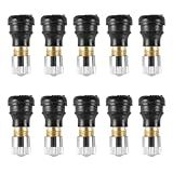 CMIYETO 10 Peças De Válvula De Pneu Sem Câmara De Ar Válvula De Vácuo Para Xiaomi Scooter M365 Pro Motocicleta Scooter Elétrica Reta Borracha Menos 9 Mm De Diâmetro