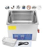 CNAOHGHN Limpador UltrassôNico Profissional De 1 3l 10l Profissional De Limpeza Por Ultrassom Aquecido Temperatura AjustáVel 0 80 Com Temporizador 0 99min Para óCulos De Moedas De RelóGio