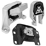 CNYGO Conjunto De Montagem De Motor E Transmissão De 3 Peças Compatível Com Ford Escape 2013 2014 2015 2016 Transit Connect 2014 2021 2 0L 2 5L Motor Dianteiro Motor Traseiro Supo Preto E Prata
