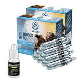 Co2 Kit 20 Cilindros Gás De Airsoft Pistola Pressão Óleo