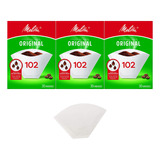 Coador De Café De Papel Filtro Melitta N102 Kit 3