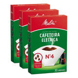 Coador De Café De Papel Filtro Melitta N4 Kit 3