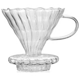 Coador De Café Pour Over Vidro V 02 Médio Tipo Hario V60