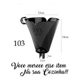 Coador De Café Suporte P Filtro De Café Ou Chá N 103 Preto
