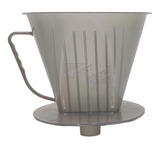 Coador De Café Suporte Porta Filtro Cinza 103 Reutilizável