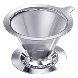 Coador Filtro De Café Aço Inox Sem Uso De Papel 104 Lavável